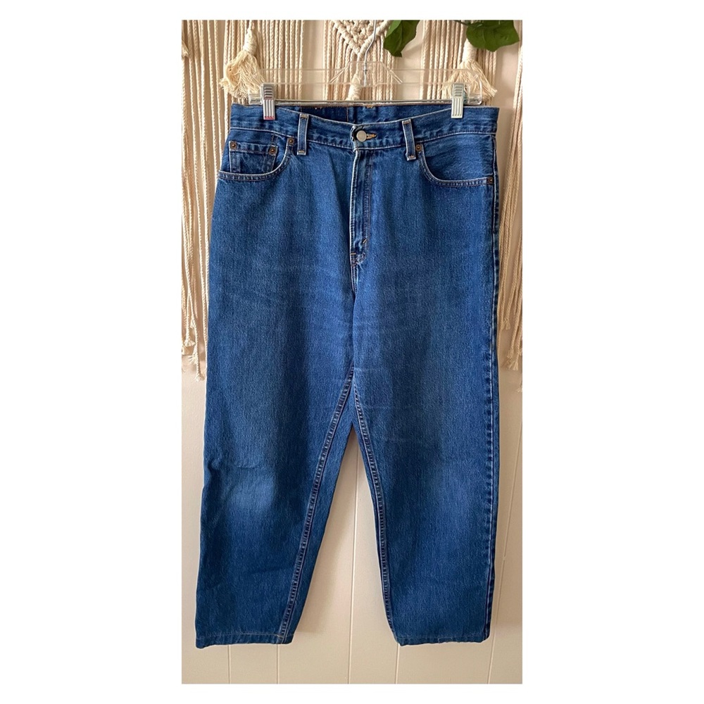 Levi's Vintage Retro Blue Denim 560 High Waist Wide Leg 90s Mom Jeans